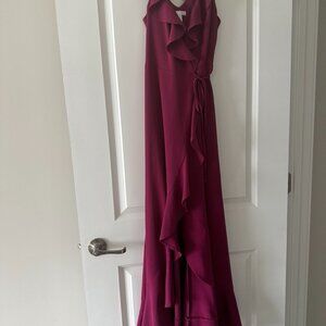 Leith Ruffle Wrap Dress, Size Small